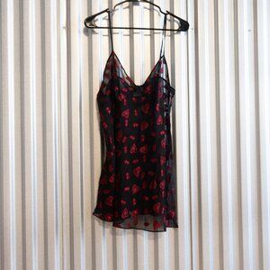 Secret Treasures Slip, black with hearts (1X)